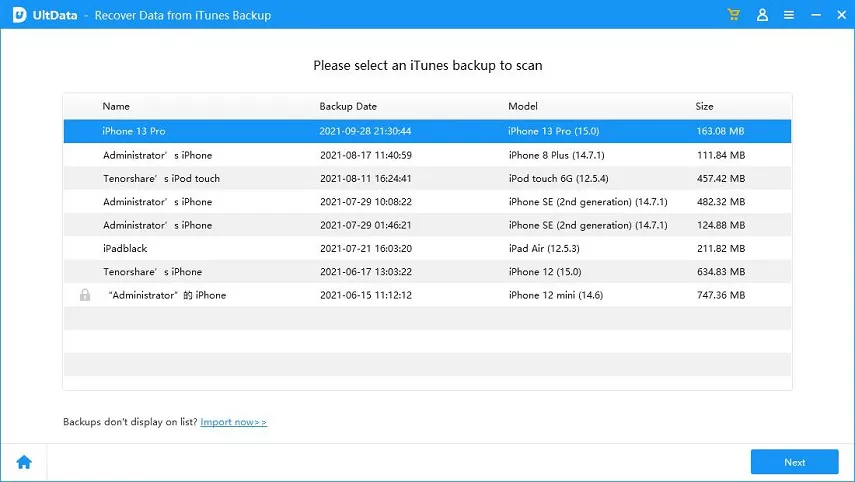 recover call history iphone from itunes backup